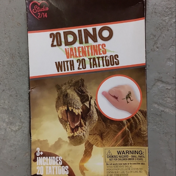 NIB | 20 🦖 Dino Tattoo Valentine's 🦕 - Picture 3 of 16